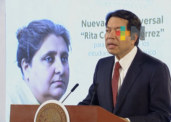 Mario Delgado presentó beca universal para educación básica “Rita Cetina Gutiérrez”